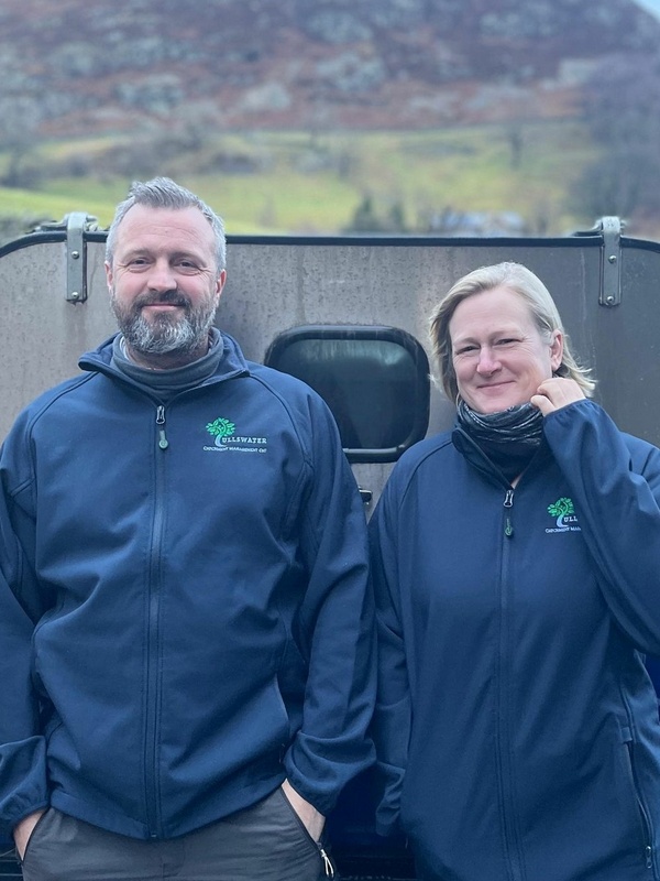Danny and Maddy Teasdale, who run Ullswater Catchment Management CIC